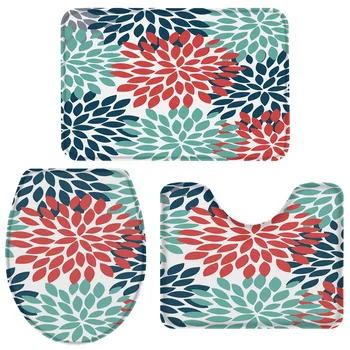 3 Pieces Bathroom Set Dahlia Flower Bath Set Toilet Cover Mat Pedestal Rug Non-Slip Bathroom Rug Set
3 Pieces Bathroom Set Dahlia Flower Bath Set Toilet Cover Mat Pedestal Rug Non-Slip Bathroom Rug Set