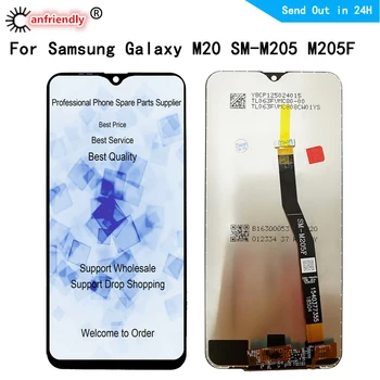 AMOLED LCD Display For Samsung Galaxy M20 M205 SM-M205F M205G M205FN/DS LCD display Screen Touch panel Digitizer Assembly