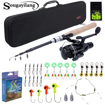Sougayilang 1.8M-2.7MCarp Fishing Combo M Power Feeder Rod and Carp Reel with With Carp Line Lure Hook Accessories Carrier Bag
Sougayilang 1.8M-2.7MCarp Fishing Combo M Power Feeder Rod and Carp Reel with With Carp Line Lure Hook Accessories Carrier Bag