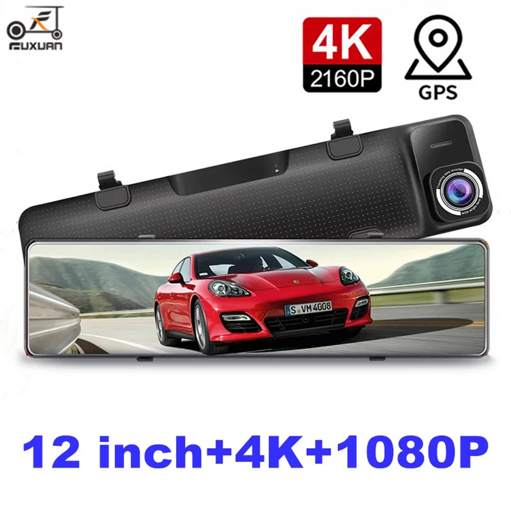 OLOPKY 12" 4K Car DVR Dash Cam Camera Sony IMX415 Rear View Mirror GPS Dual Lens 1080P Car Video Recorder Parking Monitor
OLOPKY 12" 4K Car DVR Dash Cam Camera Sony IMX415 Rear View Mirror GPS Dual Lens 1080P Car Video Recorder Parking Monitor