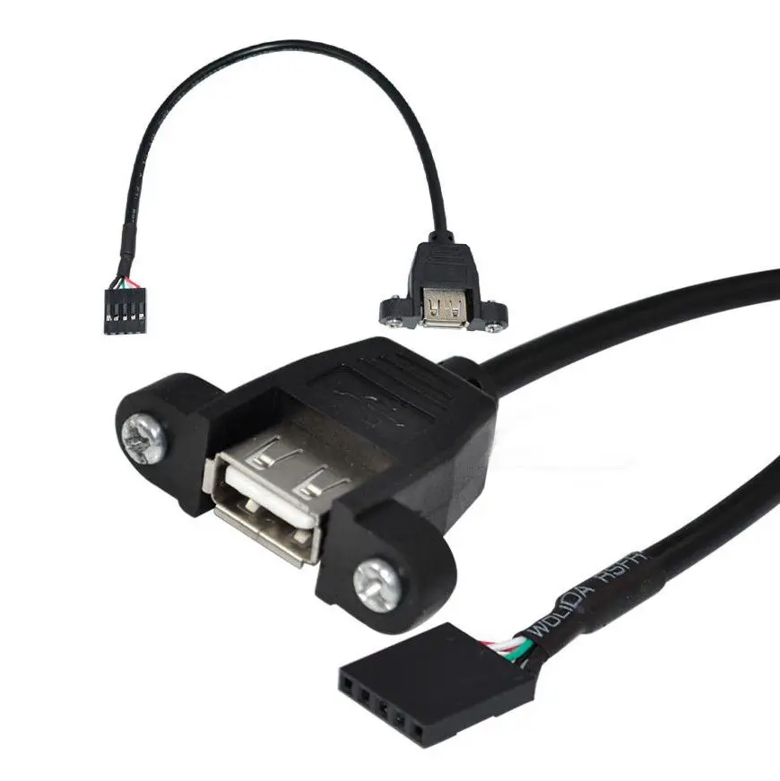 30 см 50 100 Панельное крепление USB 2 0 A гнездовые разъемы для головки 5-контактный