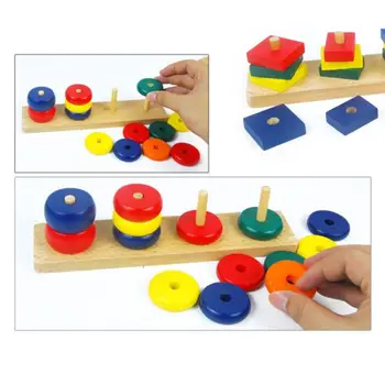 Kids Building Blocks Set Geometric Shape Matching Learning Classic Educational Wooden Toy R9UE
Kids Building Blocks Set Geometric Shape Matching Learning Classic Educational Wooden Toy R9UE