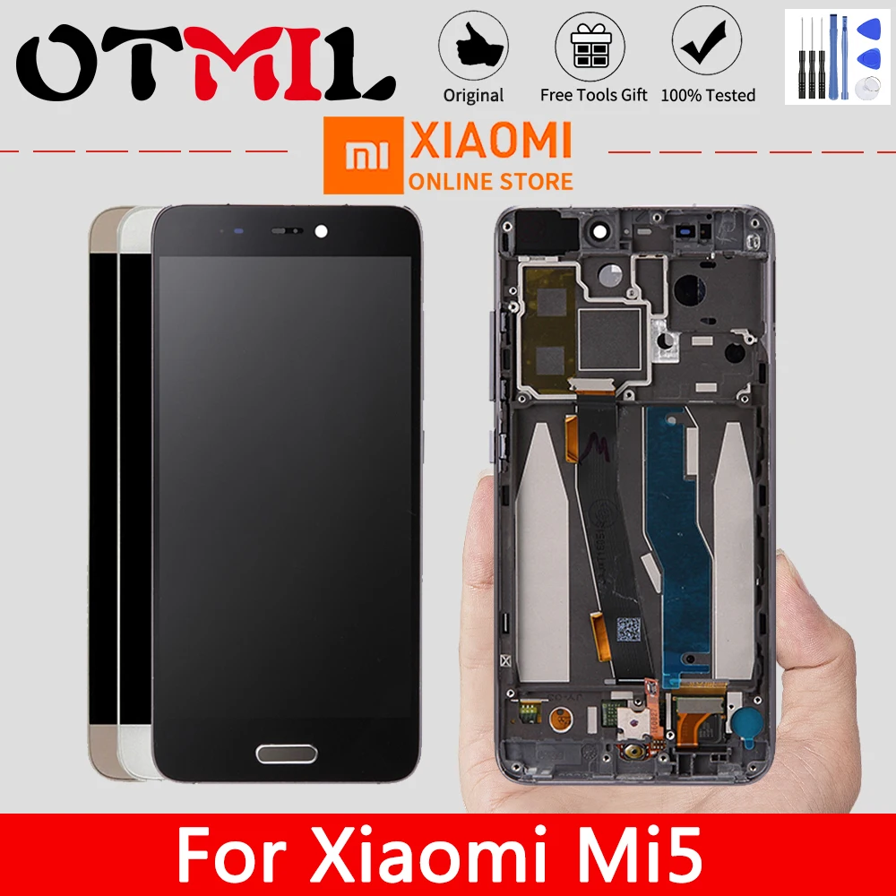 Original 5.15"For XIAOMI MI 5 LCD Display Touch Screen Digitizer Assembly For XIAOMI MI5 Display Mi5 M5 5 LCD with frame For MI5
Original 5.15"For XIAOMI MI 5 LCD Display Touch Screen Digitizer Assembly For XIAOMI MI5 Display Mi5 M5 5 LCD with frame For MI5