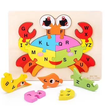 Kids A-Z 26 Letters Animal Train Wooden Building Jigsaw Puzzle Educational Toy Intelligence Develop Toys
Kids A-Z 26 Letters Animal Train Wooden Building Jigsaw Puzzle Educational Toy Intelligence Develop Toys