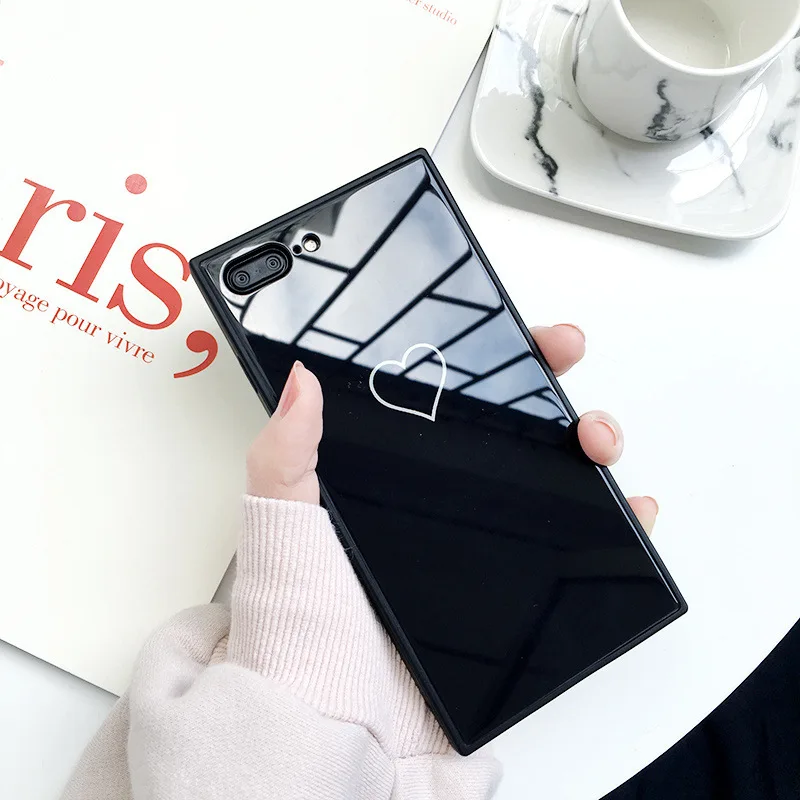 Love Heart Tempered Glass Back Cover + Soft TPU Square Frame Simple Patterned Cases Phone Case for IPhone X 8 7 6 6s Plus
Love Heart Tempered Glass Back Cover + Soft TPU Square Frame Simple Patterned Cases Phone Case for IPhone X 8 7 6 6s Plus