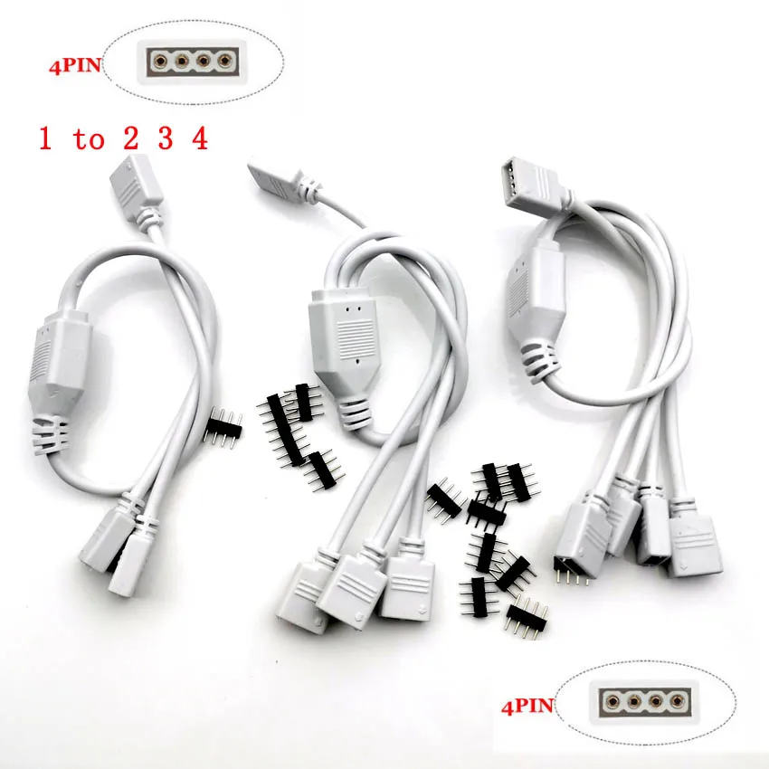 4 Pin 5 Pin RGB RGBW Connector HUB 1 to 2 3 4 Splitter Female Extension Wire Cable for 5050 3528 RGB RGBW RGBWW LED Strip Light
4 Pin 5 Pin RGB RGBW Connector HUB 1 to 2 3 4 Splitter Female Extension Wire Cable for 5050 3528 RGB RGBW RGBWW LED Strip Light