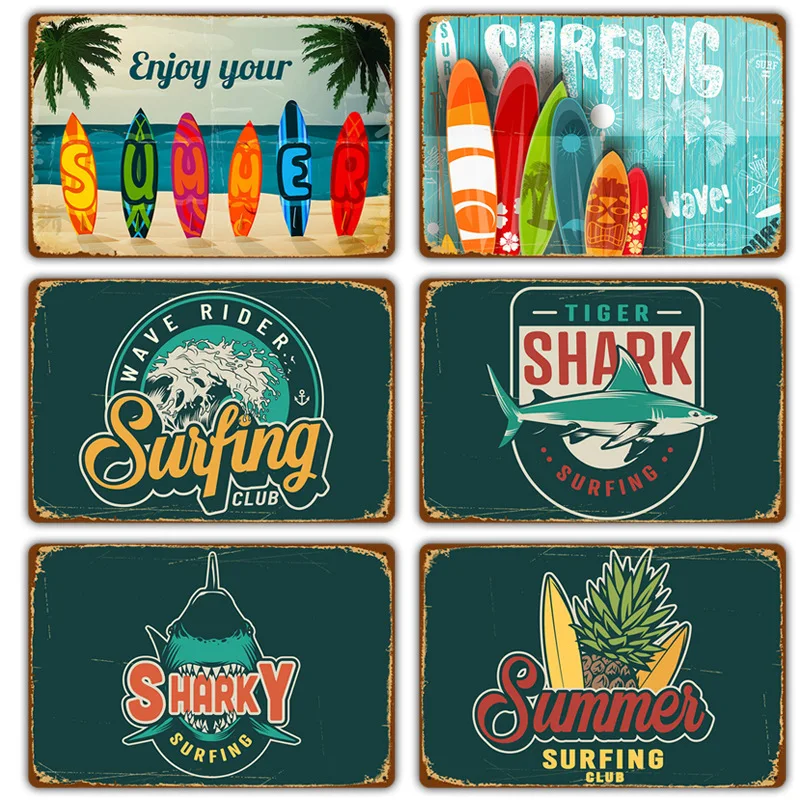 Beach surfing Sign Tin painting vintage Warning Metal Sign Coffee shop background Wall Decor Yard Sign Beach surfing Metal Signs
Beach surfing Sign Tin painting vintage Warning Metal Sign Coffee shop background Wall Decor Yard Sign Beach surfing Metal Signs