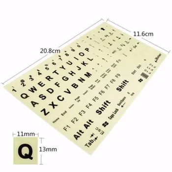 Luminous English Standard Keyboard Sticker General PC Laptop Fluorescent Keyboard Cover Full Keyboard Large Letter Sticker
Luminous English Standard Keyboard Sticker General PC Laptop Fluorescent Keyboard Cover Full Keyboard Large Letter Sticker