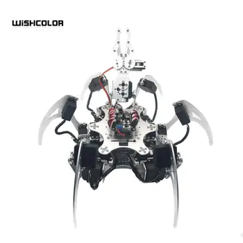 20DOF Aluminium Hexapod Robotic Spider Six Legs Robot Frame Kit Compatible with Arduino Silver
20DOF Aluminium Hexapod Robotic Spider Six Legs Robot Frame Kit Compatible with Arduino Silver