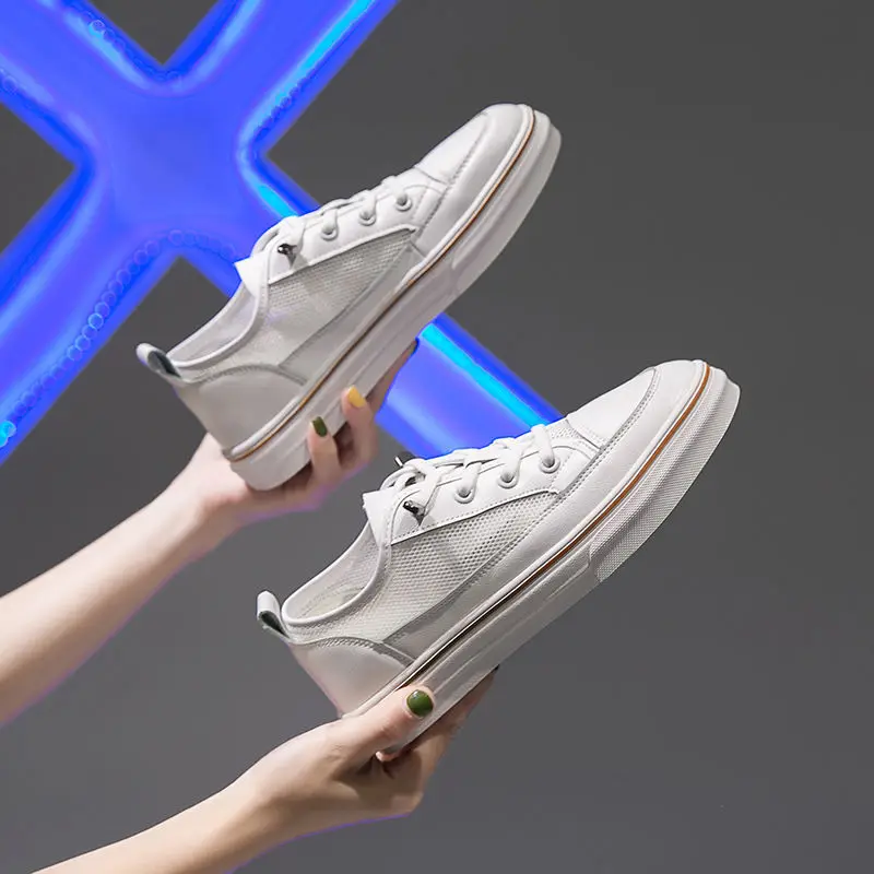 Mesh White Shoes Women's 2019 Summer New Style Online Celebrity Breathable Casual Board Shoes Korean-style Versatile Students Fl
Mesh White Shoes Women's 2019 Summer New Style Online Celebrity Breathable Casual Board Shoes Korean-style Versatile Students Fl