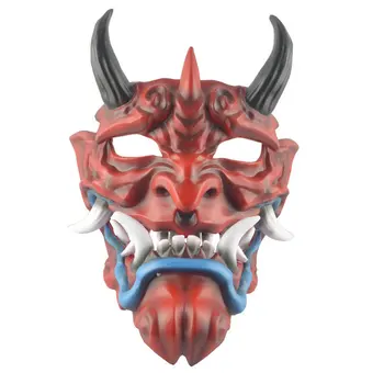 Chi Prajna Buddhism mask hanging cosplay Neng drama Japanese energy mask resin red ghost face tusk Wall Masks Festival Decor 
Chi Prajna Buddhism mask hanging cosplay Neng drama Japanese energy mask resin red ghost face tusk Wall Masks Festival Decor