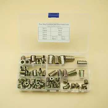 None M4 M5 M6 M8 M10 Zinc Alloy Thread Hex For Wood Insert Nut Flanged Hex Drive Head Furniture Nuts Assortment Kit
None M4 M5 M6 M8 M10 Zinc Alloy Thread Hex For Wood Insert Nut Flanged Hex Drive Head Furniture Nuts Assortment Kit