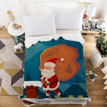 Merry Christmas Blanket 3D Creative Pattern Design Blanket Home Deco Soft Breathable Washable For All Seasons 
Merry Christmas Blanket 3D Creative Pattern Design Blanket Home Deco Soft Breathable Washable For All Seasons