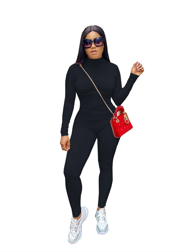 Full Body Con Jumpsuit Women 2020 Autumn Winter Long Sleeve Jumpsuits Romper Slim Waist Solid Color Womens Clothes Plus Size New
Full Body Con Jumpsuit Women 2020 Autumn Winter Long Sleeve Jumpsuits Romper Slim Waist Solid Color Womens Clothes Plus Size New