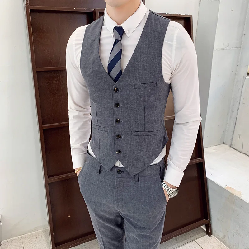 S-4xl Korean-style Slim Fit Men Solid Color Suit Waistcoat Plus-sized Vest Vest Waistcoat Work Clothes Barber
S-4xl Korean-style Slim Fit Men Solid Color Suit Waistcoat Plus-sized Vest Vest Waistcoat Work Clothes Barber