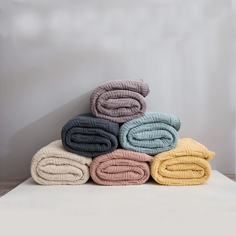 Home Textile Cotton Waffle Woven Knitted Blanket Home Throws For Sofa Cover Decor Bedspread For Bed Teen Bed Sleep Blanket
Home Textile Cotton Waffle Woven Knitted Blanket Home Throws For Sofa Cover Decor Bedspread For Bed Teen Bed Sleep Blanket