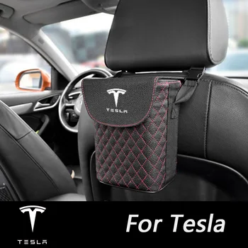 Car Portable Dustbin For Tesla Model 3 Model S Model X Auto Front Seat Back Leather Garbage Cans Storage Organizers Accessoires 
Car Portable Dustbin For Tesla Model 3 Model S Model X Auto Front Seat Back Leather Garbage Cans Storage Organizers Accessoires
