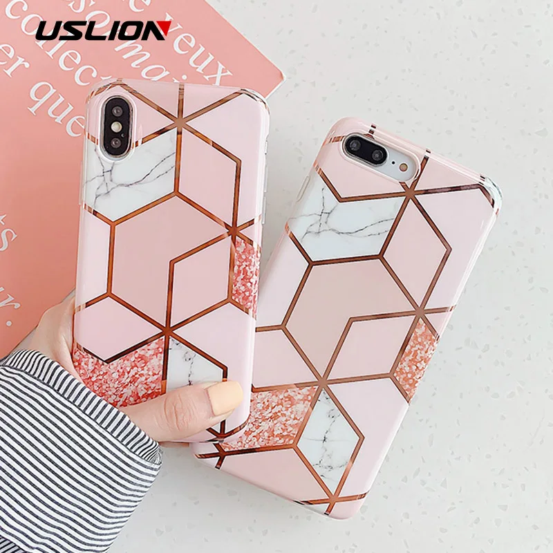 USLION Geometric Marble Texture Phone Case For iPhone XR XS Max Flower Silicone Case For iPhone X 6 6S 7 8 Plus Back Cover Coque
USLION Geometric Marble Texture Phone Case For iPhone XR XS Max Flower Silicone Case For iPhone X 6 6S 7 8 Plus Back Cover Coque