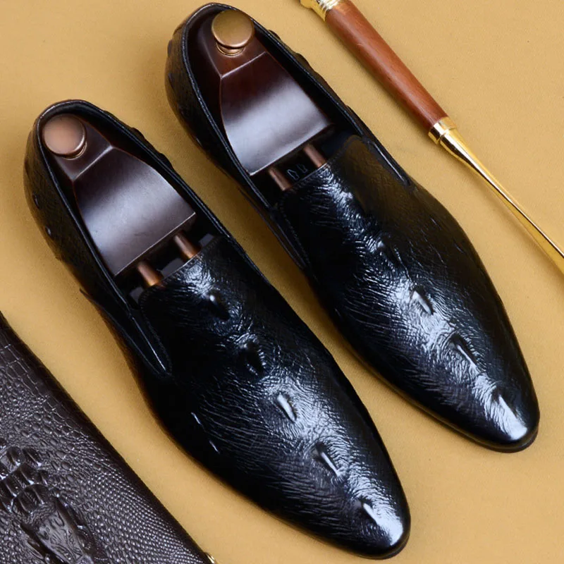 New Loafers Shoes Men Genuine Leather Handmade Casual Mans Crocodile Shoes Footwear Wedding Office Slip-On Formal Oxford Shoes
New Loafers Shoes Men Genuine Leather Handmade Casual Mans Crocodile Shoes Footwear Wedding Office Slip-On Formal Oxford Shoes