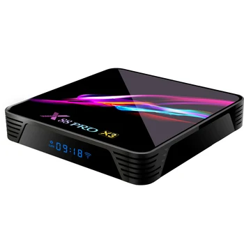 X88 PRO x3 amlogic s905x3 quad core A55 ANDROID 9.0 USB 3.0 BT DUAL WIFI 8K 4gb ram 128gb rom smart google android tv box 
X88 PRO x3 amlogic s905x3 quad core A55 ANDROID 9.0 USB 3.0 BT DUAL WIFI 8K 4gb ram 128gb rom smart google android tv box