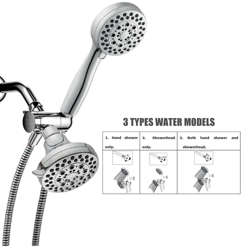 New High Pressure Shower Head With 3-Way Water Diverter Stainless Steel Hose Set Handheld Showerhead Combo Rainfall Shower Head
New High Pressure Shower Head With 3-Way Water Diverter Stainless Steel Hose Set Handheld Showerhead Combo Rainfall Shower Head
