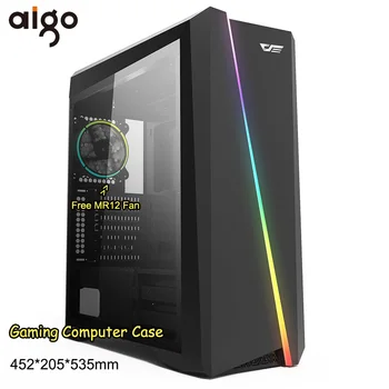 Aigo Flash PC Computer Gaming Case ATX Mid-Tower USB 3.0 Ports Tempered Glass Windows Computer Case Chassis Free 120mm RGB Fans
Aigo Flash PC Computer Gaming Case ATX Mid-Tower USB 3.0 Ports Tempered Glass Windows Computer Case Chassis Free 120mm RGB Fans