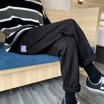 2019 Autumn And Winter New Korean Version Of Loose Woolen Trousers Solid Color Fashion Casual Pants Black / Gray M-2XL
2019 Autumn And Winter New Korean Version Of Loose Woolen Trousers Solid Color Fashion Casual Pants Black / Gray M-2XL