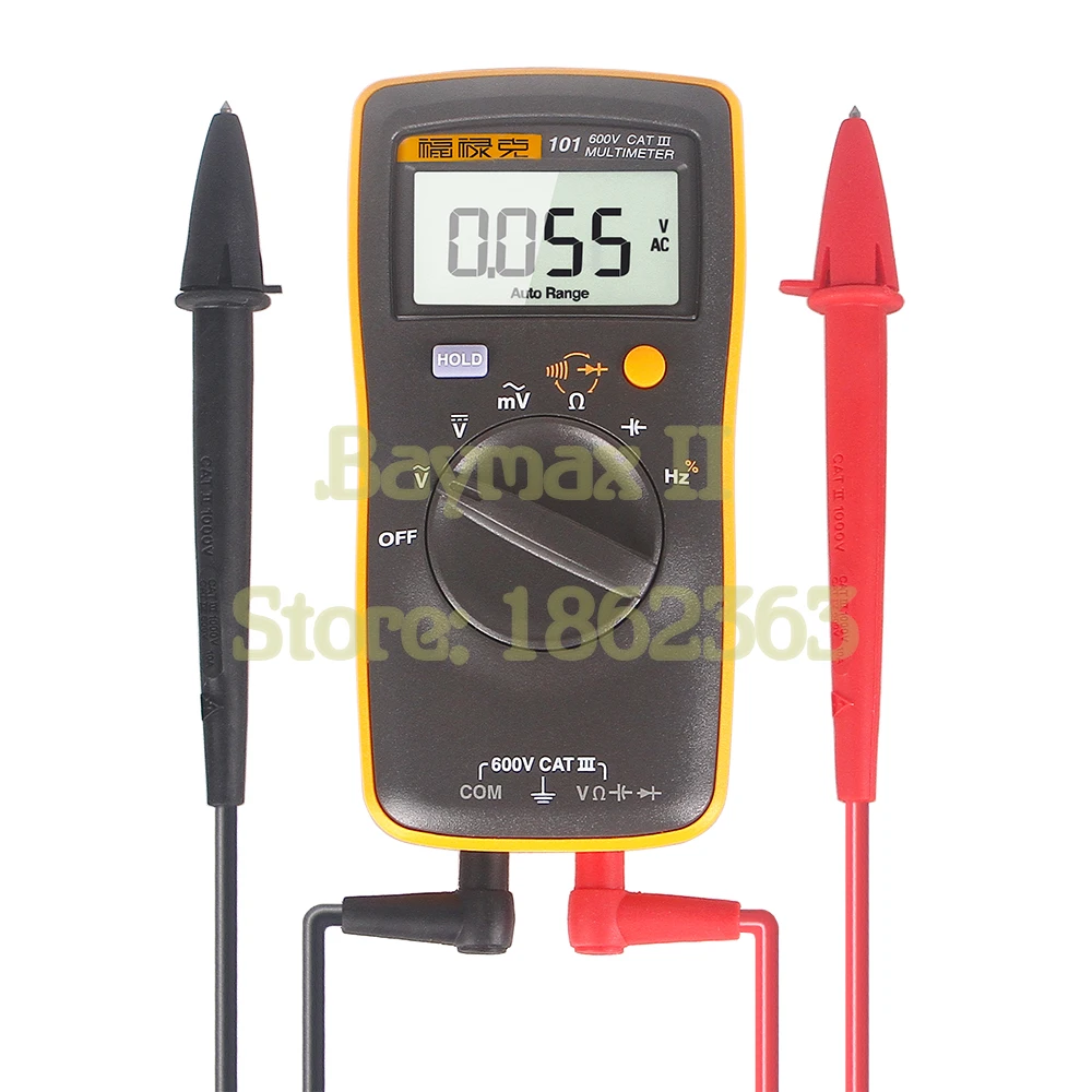 Fluke 101 Auto Range Digital Multimeter for AC/DC Voltage,Resistance,Capacitance and Frequency Measurement
Fluke 101 Auto Range Digital Multimeter for AC/DC Voltage,Resistance,Capacitance and Frequency Measurement