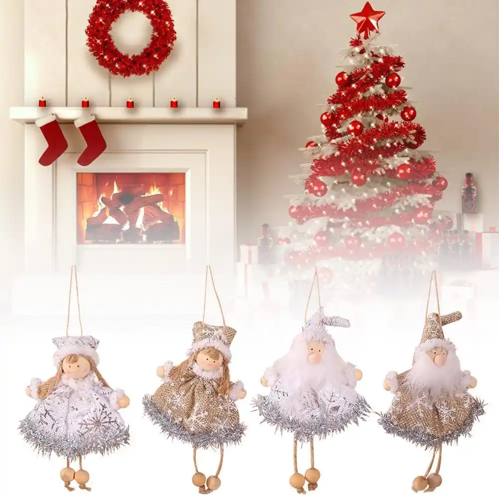 plush doll christmas pendant christmas tree hanging ornaments