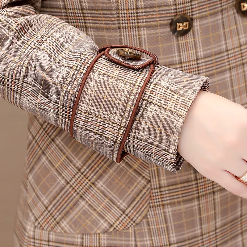 2019 New Style Autumn And Winter Popular Korean-style Plaid Suit Jacket Women's Mid-length British Style Double Breasted Slimmin
2019 New Style Autumn And Winter Popular Korean-style Plaid Suit Jacket Women's Mid-length British Style Double Breasted Slimmin