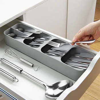 Storage Tray Kitchen Drawer Organizer Kitchen Spoon Forks Cutlery Storage Separation Container Plastic Knife Block Holder
Storage Tray Kitchen Drawer Organizer Kitchen Spoon Forks Cutlery Storage Separation Container Plastic Knife Block Holder
