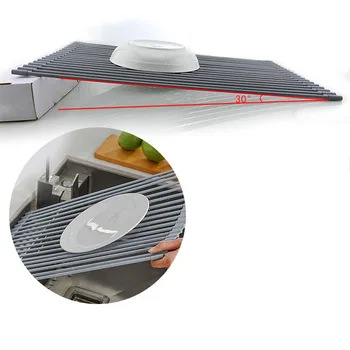 WIILII Multipurpose Drying Rack Collapsible Drain Rack Rollable Sink Water Control Stainless Steel Drying Mat Fruits Rinser
WIILII Multipurpose Drying Rack Collapsible Drain Rack Rollable Sink Water Control Stainless Steel Drying Mat Fruits Rinser