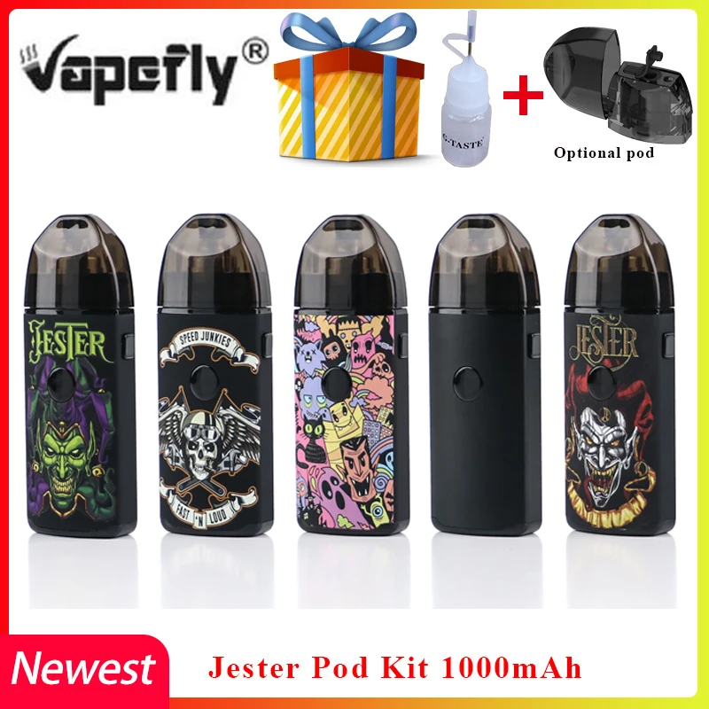 Vape Pod Kit Vapefly Jester Pod Kit 1000mAh 2ml DIY Rebuildable Dripping Pod kit electronic cigarette vape vs zero pod/Caliburn
Vape Pod Kit Vapefly Jester Pod Kit 1000mAh 2ml DIY Rebuildable Dripping Pod kit electronic cigarette vape vs zero pod/Caliburn