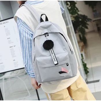 Big Capacity Women Backpack For Teenager Girls Letter Student School Bags With Furball Printed Travel Backpack Casual Mochila
Big Capacity Women Backpack For Teenager Girls Letter Student School Bags With Furball Printed Travel Backpack Casual Mochila