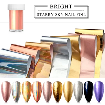 1 Roll Holographic Nail Foils Laser AB Colors Flakes Shiny Transfer Sticker Manicure Design Tip Nail Art Decoration
1 Roll Holographic Nail Foils Laser AB Colors Flakes Shiny Transfer Sticker Manicure Design Tip Nail Art Decoration
