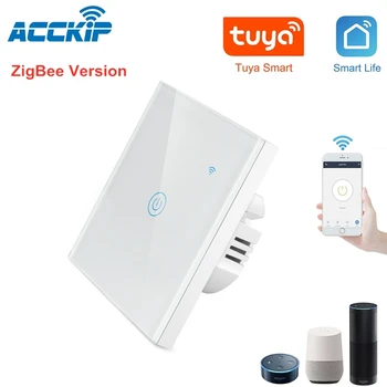 ACCKIP Tuya Zigbee Smart Switch Wifi EU UK Touch Wall Light Switch Wireless 220V Alexa Google Home Compatible
ACCKIP Tuya Zigbee Smart Switch Wifi EU UK Touch Wall Light Switch Wireless 220V Alexa Google Home Compatible