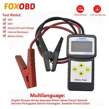 Multi-language MICRO 200 Automotive Car Battery Tester Tool Digital 12V CCA Battery Analyzer Vehicle Car Battery Tester 12V
Multi-language MICRO 200 Automotive Car Battery Tester Tool Digital 12V CCA Battery Analyzer Vehicle Car Battery Tester 12V