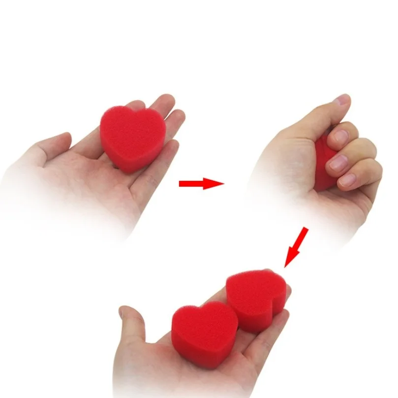 2 pcs/ set Sponge Hearts Close Up Magic Tricks Classic love magic Magic props Set E3153
2 pcs/ set Sponge Hearts Close Up Magic Tricks Classic love magic Magic props Set E3153