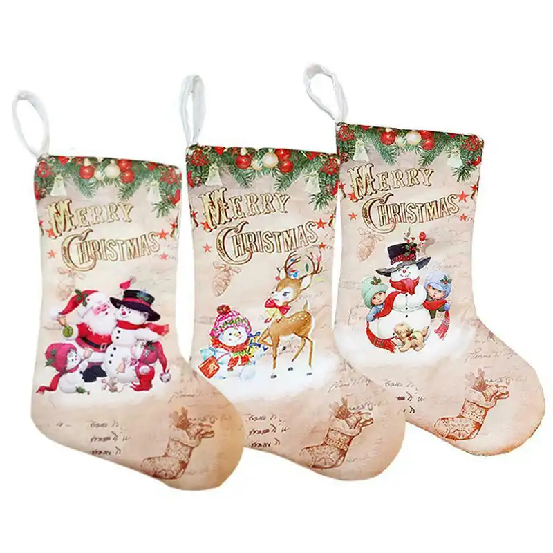 hot selling christmas stocking luxury sock santa