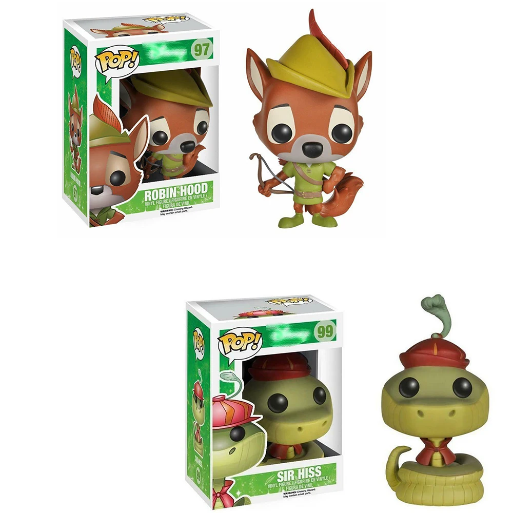 Funko Pop Robin Hood Sir Hiss ROBIN HOOD PVC Action Figures Brinquedos Collection Model Toys for Children Gifts
Funko Pop Robin Hood Sir Hiss ROBIN HOOD PVC Action Figures Brinquedos Collection Model Toys for Children Gifts