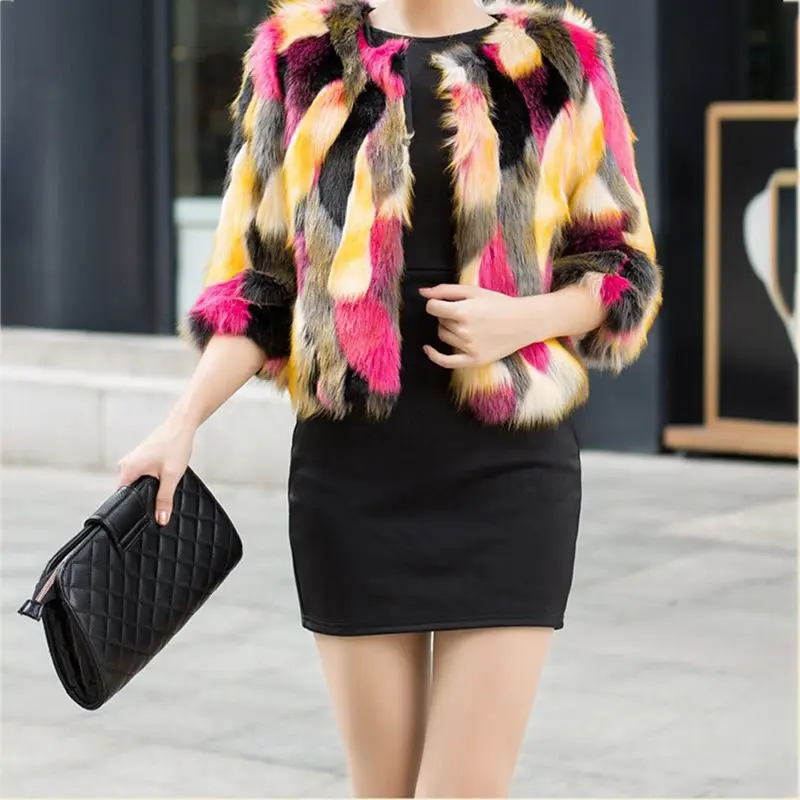 Mixed Color Fur Coat Contrast Color Design Personality Fashion Fox Fur Material Warm Exquisite Chic Jacket Cardigan Comfort
Mixed Color Fur Coat Contrast Color Design Personality Fashion Fox Fur Material Warm Exquisite Chic Jacket Cardigan Comfort