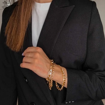 4Pcs/Set Hip Hop Punk Chunky Thick Miami Curb Cuban Bracelets Bangles Metal Twisted Rope Chain Bracelet Accessories Jewelry Gift
4Pcs/Set Hip Hop Punk Chunky Thick Miami Curb Cuban Bracelets Bangles Metal Twisted Rope Chain Bracelet Accessories Jewelry Gift