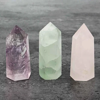 3Pcs Natural Rose Quartz Green Fluorite Obelisk Amethyst Crystal Point Wand Healing Stone Crystal Fluorite Quartz Crystal Stone
3Pcs Natural Rose Quartz Green Fluorite Obelisk Amethyst Crystal Point Wand Healing Stone Crystal Fluorite Quartz Crystal Stone
