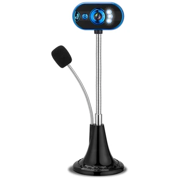 USB HD Webcam with Home Office Microphone Night Vision Function Video Camera LED with Microphone
USB HD Webcam with Home Office Microphone Night Vision Function Video Camera LED with Microphone