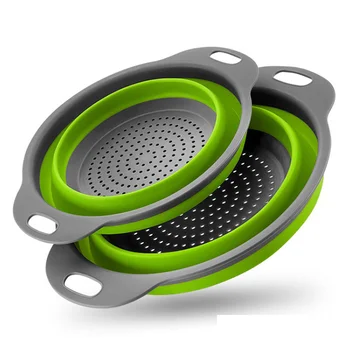 2pcs/set Foldable Silicone Colander Fruit Vegetable Washing Basket Strainer Collapsible Drainer With Handle Kitchen Tool
2pcs/set Foldable Silicone Colander Fruit Vegetable Washing Basket Strainer Collapsible Drainer With Handle Kitchen Tool