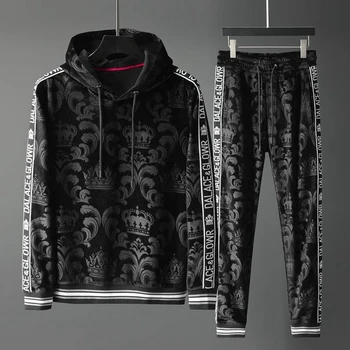 2021 New Autumn and Winter New Products Men's Fashion Slim High-end Velvet Long-sleeved Casual Sports Suit
2021 New Autumn and Winter New Products Men's Fashion Slim High-end Velvet Long-sleeved Casual Sports Suit