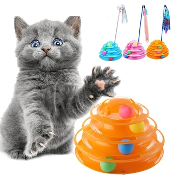 Four Levels Pet Cat Toy Tower Tracks Disc Cat Ball Training Amusement Plate Intelligence Amusement multiple Pay Track Cat Toys
Four Levels Pet Cat Toy Tower Tracks Disc Cat Ball Training Amusement Plate Intelligence Amusement multiple Pay Track Cat Toys