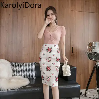 Women's skirt 2020 summer Korean version of the slim split high waist slim printed bag hip skirt female
Women's skirt 2020 summer Korean version of the slim split high waist slim printed bag hip skirt female