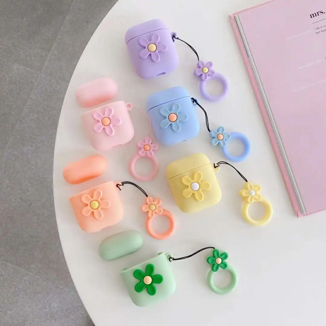 Cute Flower Soft Silicone Sleeve for Airpods 1/2, A Protective Bluetooth Wireless Earphone Sleeve for Air Pods Charging Case Bag
Cute Flower Soft Silicone Sleeve for Airpods 1/2, A Protective Bluetooth Wireless Earphone Sleeve for Air Pods Charging Case Bag