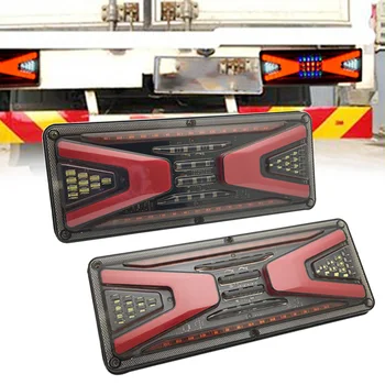 2pcs universal car truck Rear taillight led trailer taillights 24v waterproof Flow Steering brake reversing traffic fog lamp
2pcs universal car truck Rear taillight led trailer taillights 24v waterproof Flow Steering brake reversing traffic fog lamp